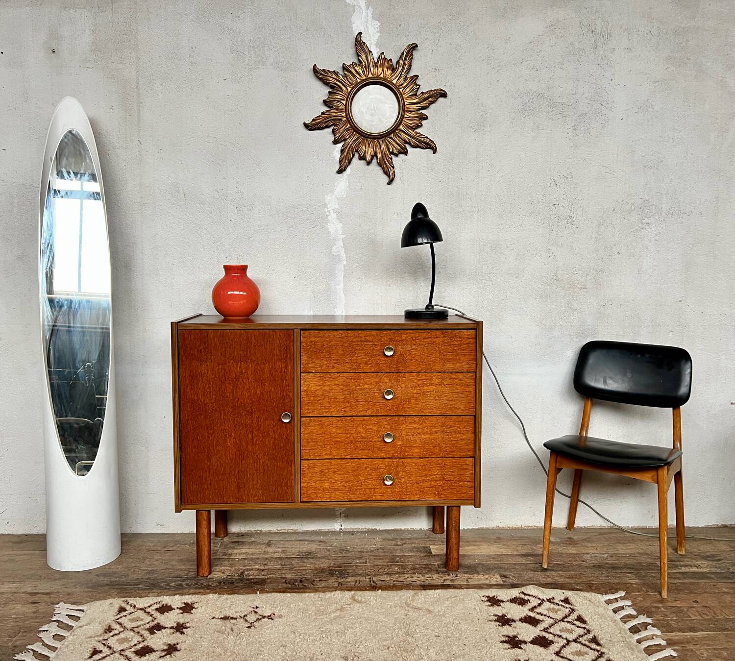 Scandinavian sideboard vintage bathroom furniture