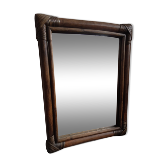Rattan mirror 37X48cm