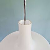 Large white opaline pendant light, Ivan Jakes design, 1960s