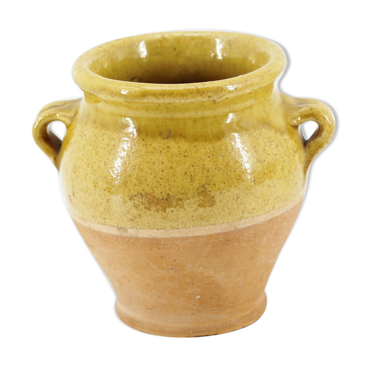 Ancient ochre earth pot