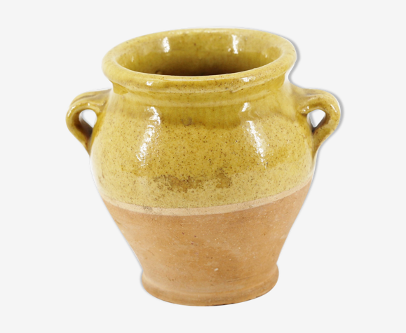 Ancien pot en terre ocre