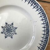 Series of 4 flat plates terre de fer model "primax"