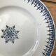 Series of 4 flat plates terre de fer model "primax"