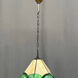 Lustre de style Tiffany. Vitrail.
