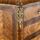 Marquetry Drop-Leaf Secretary, Louis XV Style, 19th Century