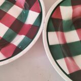 Set of 6 soup plates Faïencerie Nouvelle Givors from the 50s