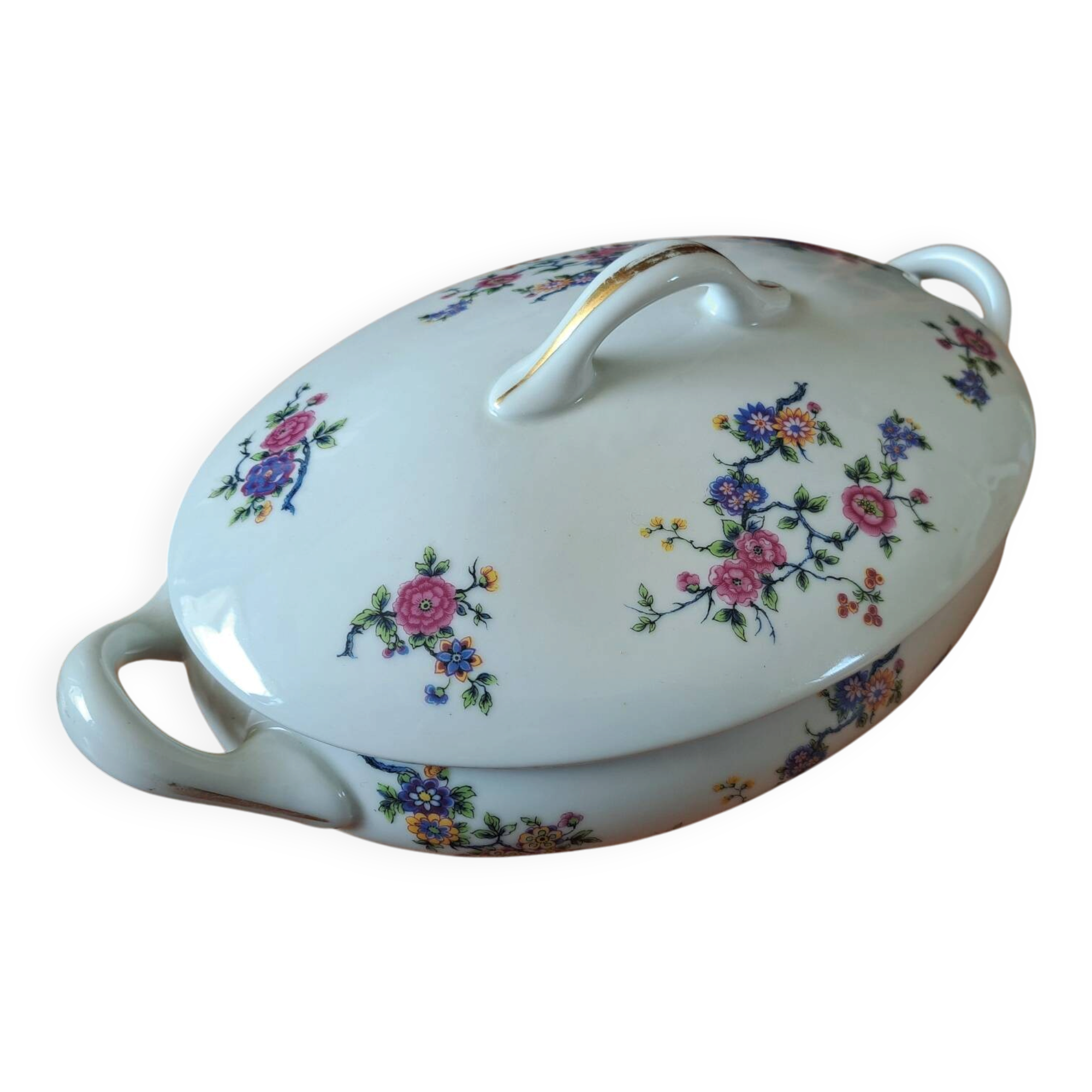 Soupière de la manufacture Michelaud Frères (M. Frères), située à Limo