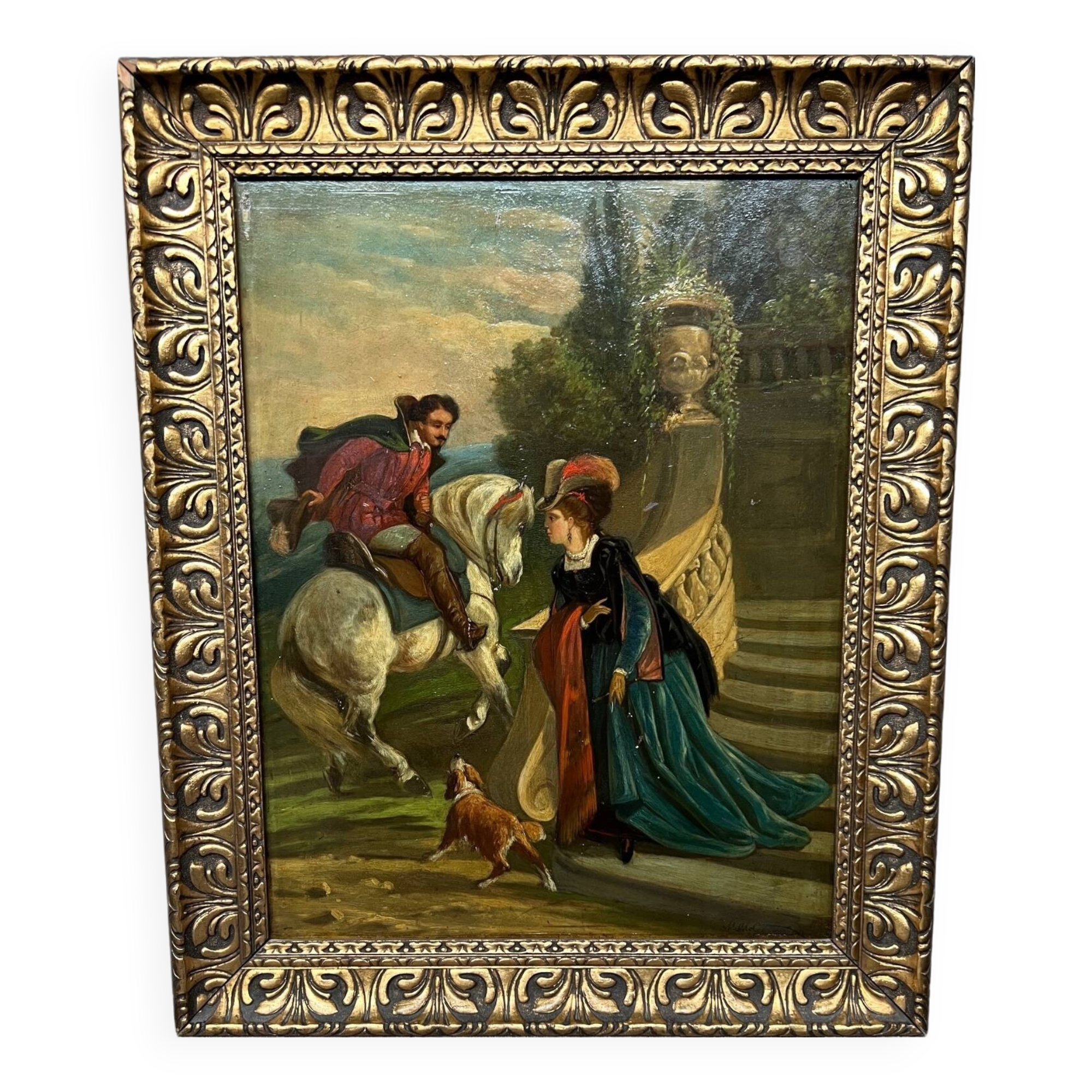 Tableau « Scène romantique ».