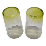 Mid Century Neon colored Drinking Glasses, 1950s