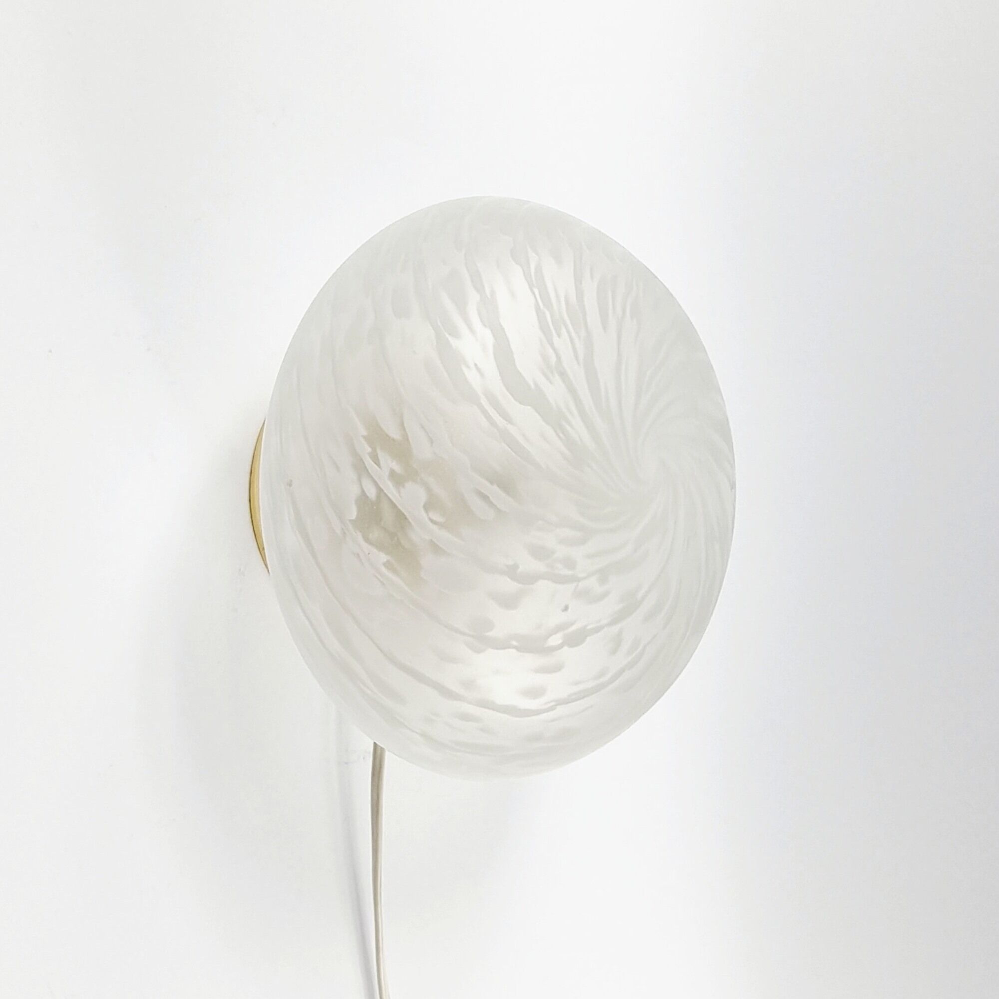 Pair of Murano Glass Swirl Sconces/Wall Lights, Italy, 1970s