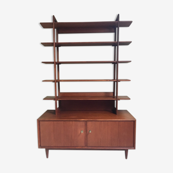 Swiss teak bookcase