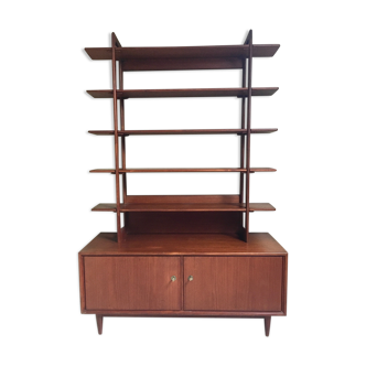 Swiss teak bookcase