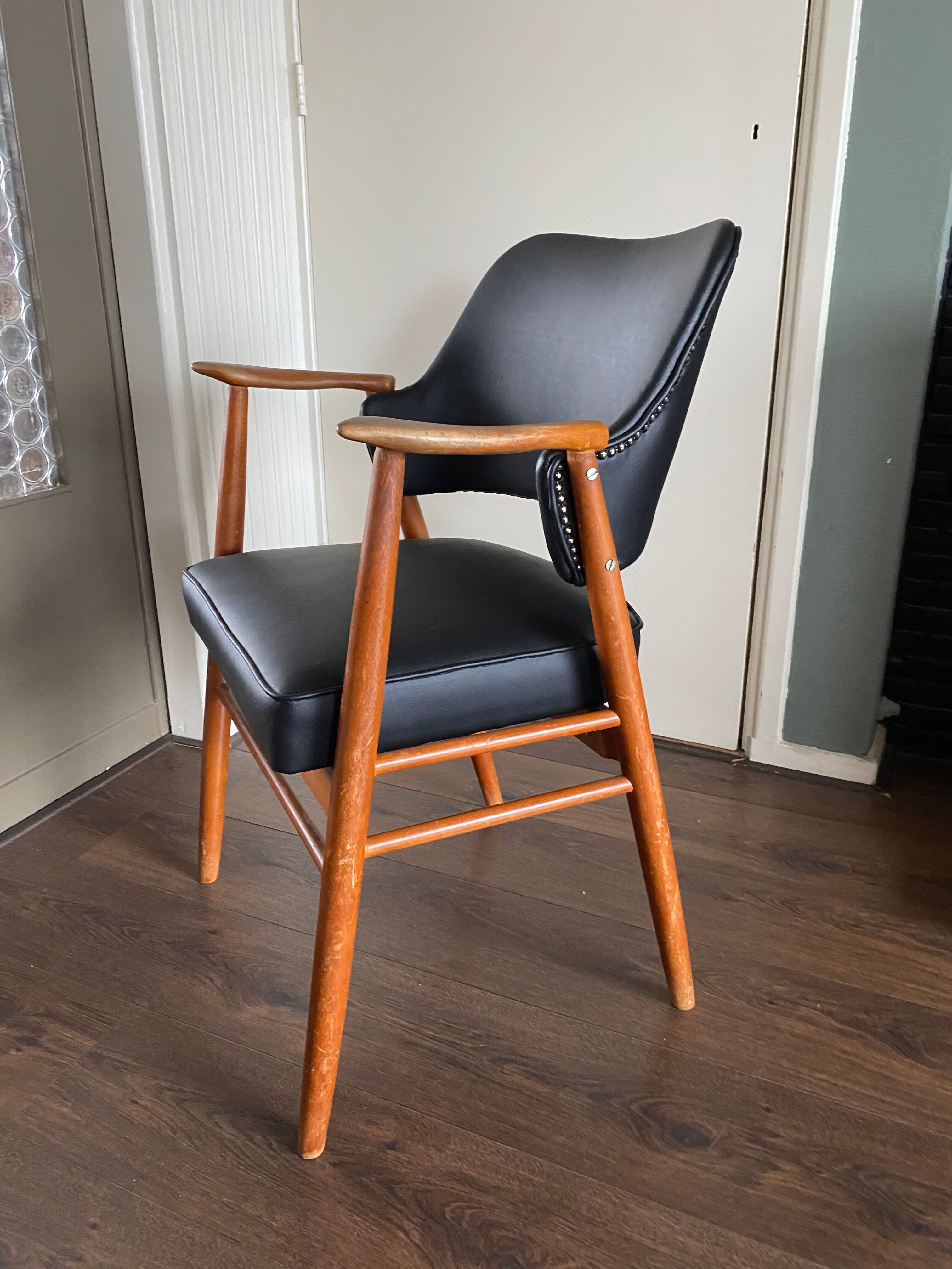 Scandinavian, vintage, teak chair, 1950s