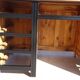 Restored antique pine desk, 9 drawers