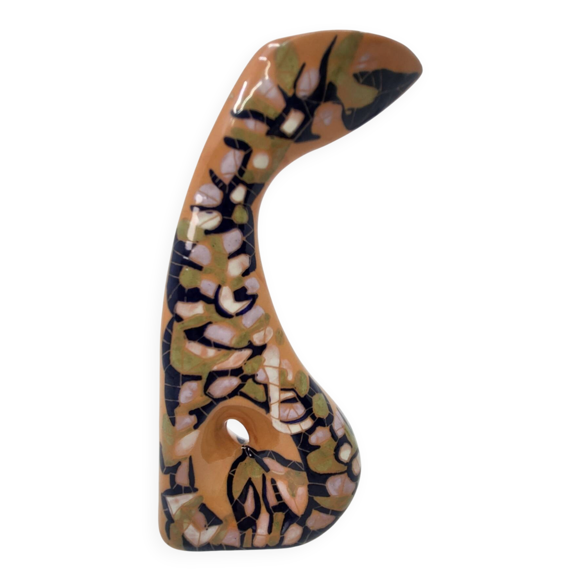 Vase soliflore vintage en céramique par Gabrielle Mackiewicz, France, 1960