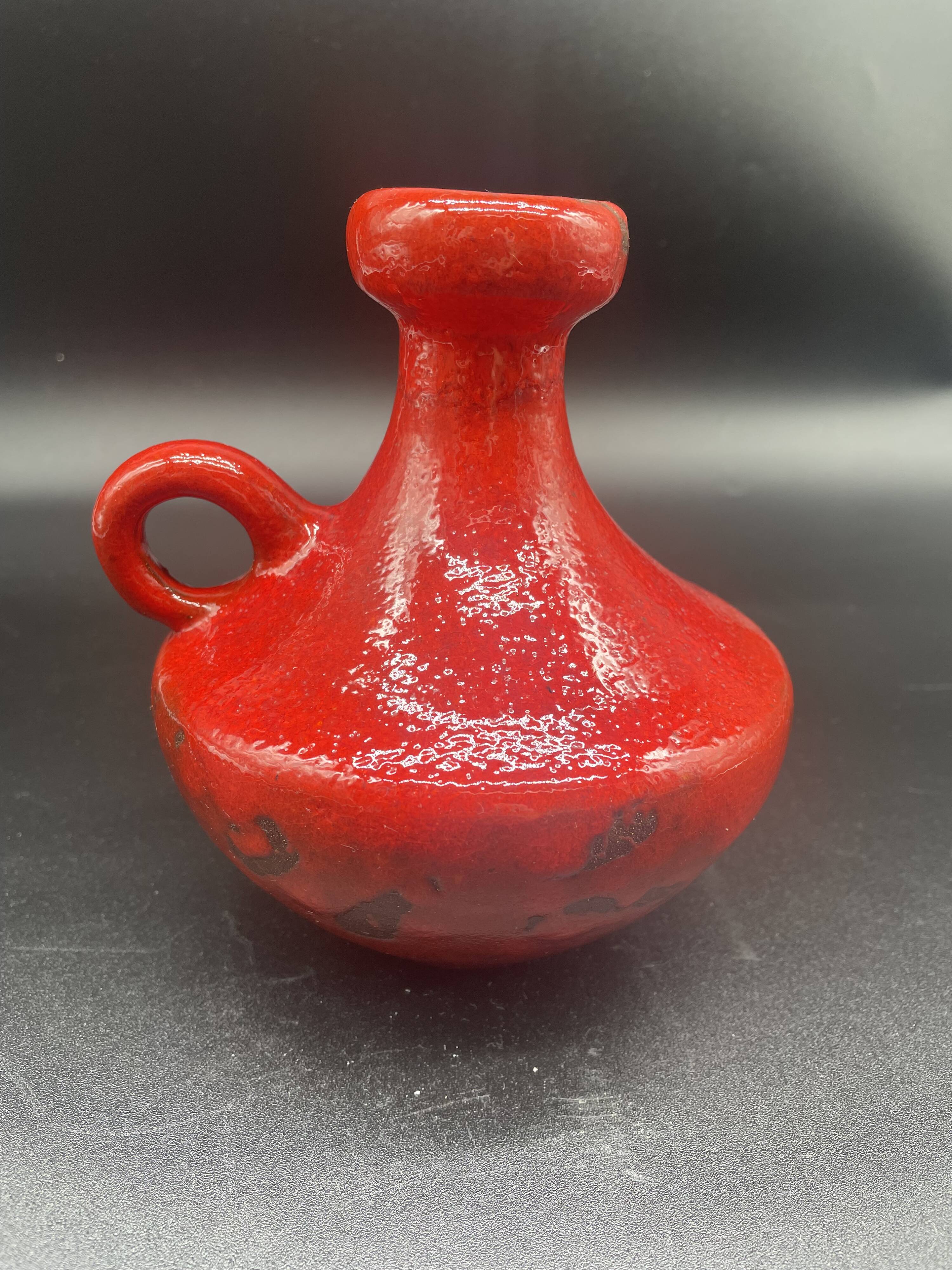 Vintage Hartwig Heyne vase, German ceramic, 1960s-70s, West Germany