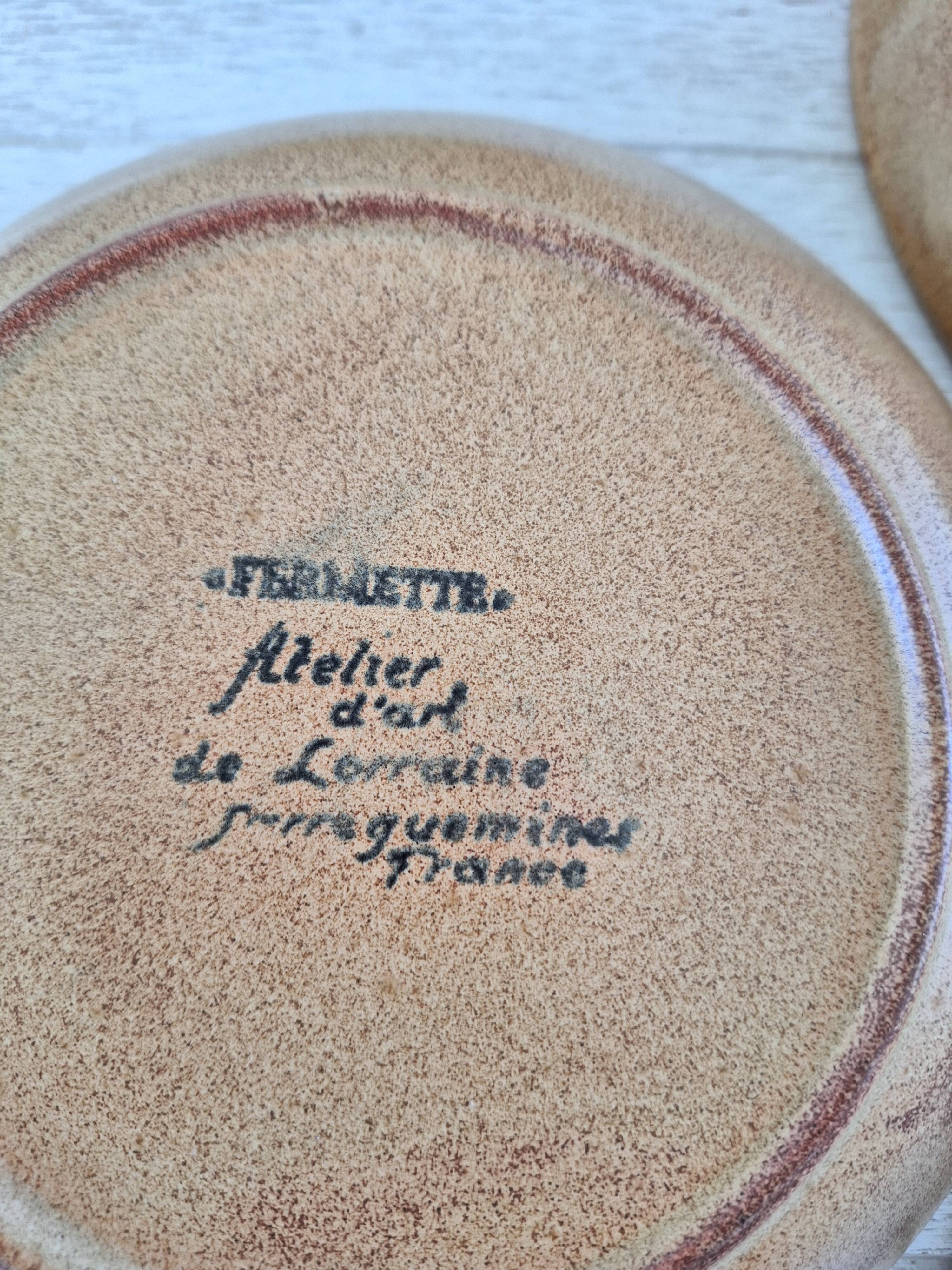 Vintage Sarreguemines stoneware plates
