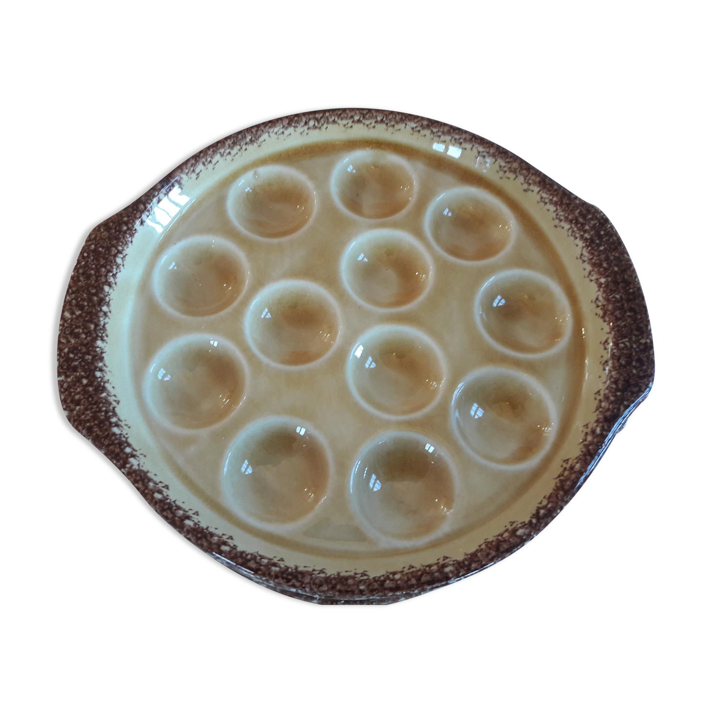 Snail service 6 gien porcelain snail set of 6 plates of a dozen