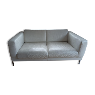 White sofa 2 seater Habitat Forum Robin Day