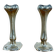Pair of Art Nouveau Silver-Plated Bud Vases