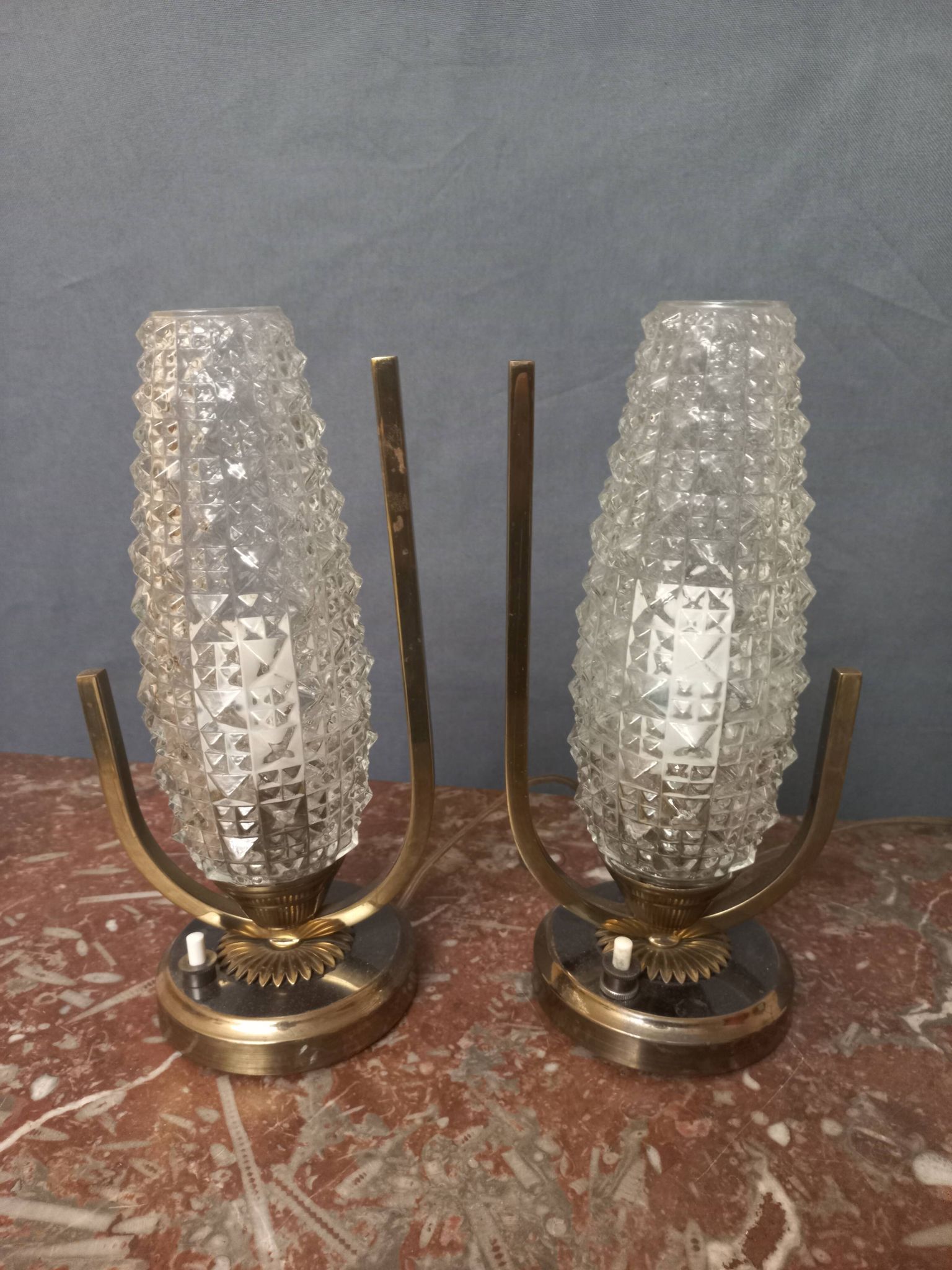 Pair of designer lamps