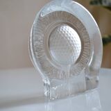 Golf crystal pocket emptier or paperweight by Nybro of Sweden