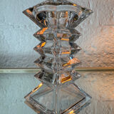 Bohemian crystal vase candlestick from the 1970s