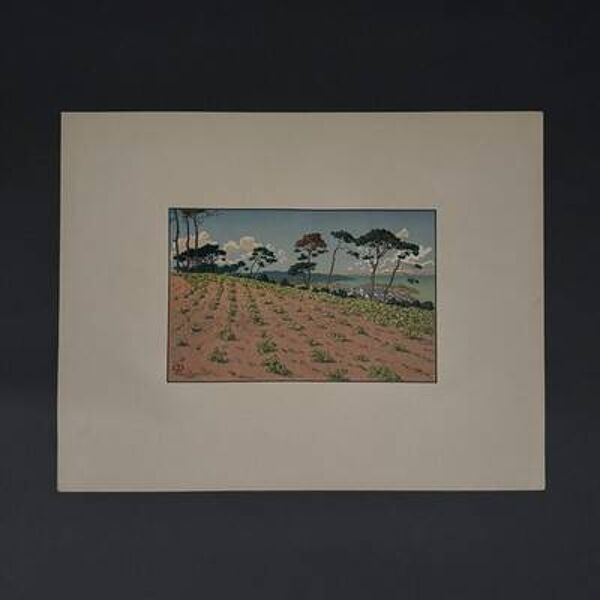 Lithographie par Henri Rivière - Douarnenez vu du Ris