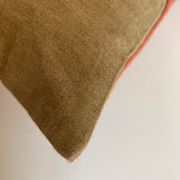 Cushion in cashmere cloth 1970 reversible old linen 60x40