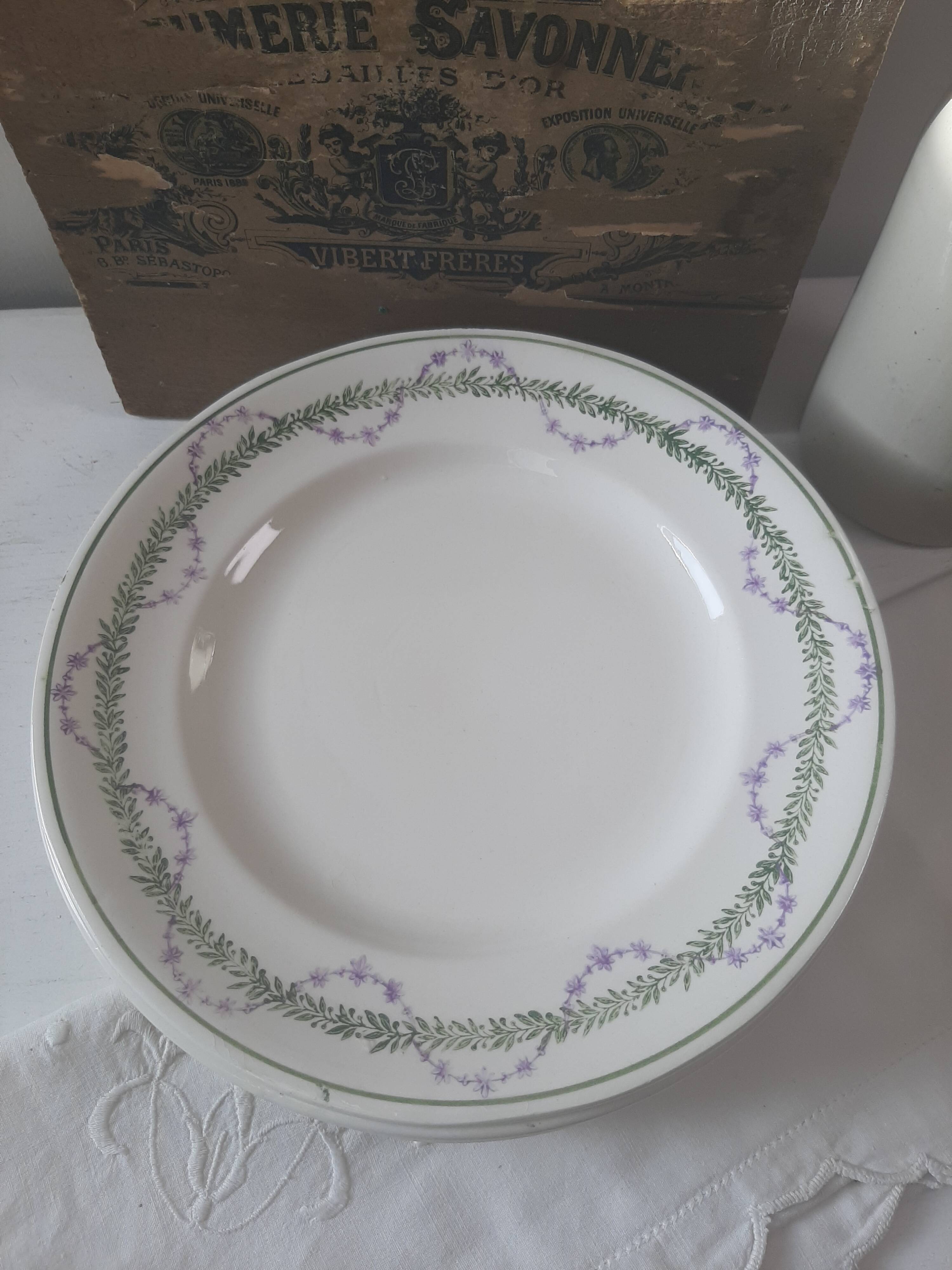 Assiettes à dessert Longwy