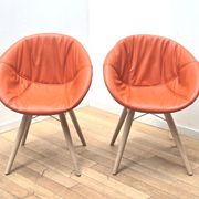 Paire de fauteuils Gliss Wood 904, Pedrali