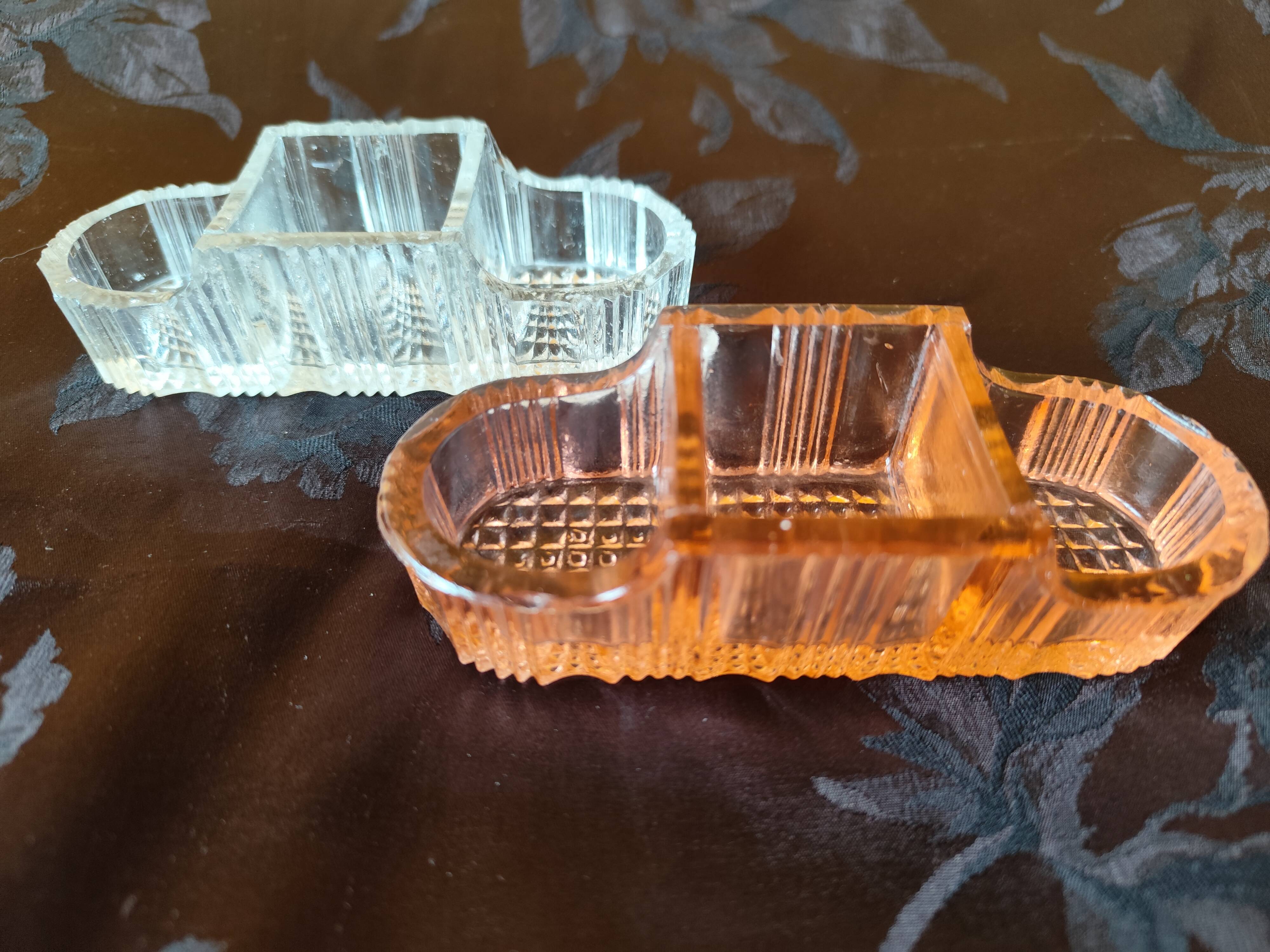 moulded glass salver