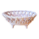 Coupe à fruits en céramique tressée, Fratelli Fanciullacci 1950