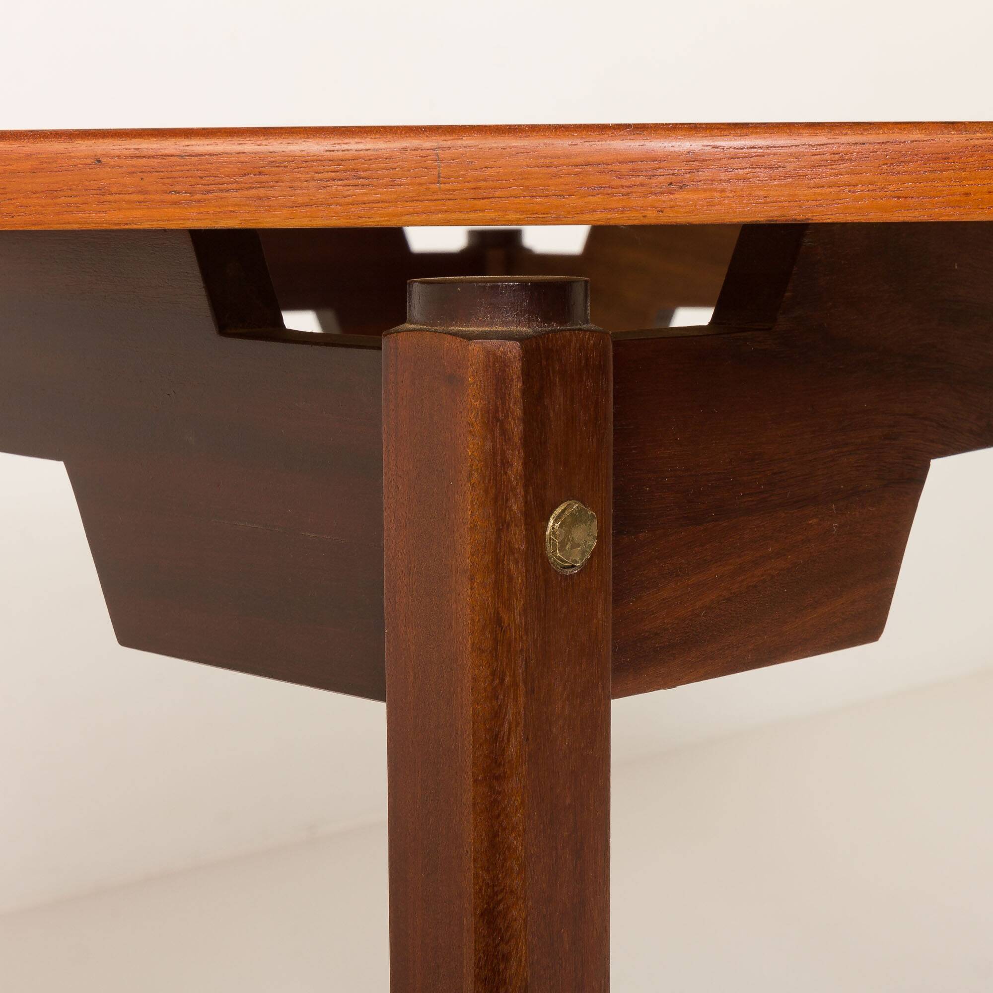 Italian mid century dining table in teak, 1960s