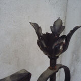 Wrought iron lamppost