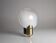 Vintage Wood, Brass and Two-Tone Oval Glass Wall Lamp, Italy, 1970s
