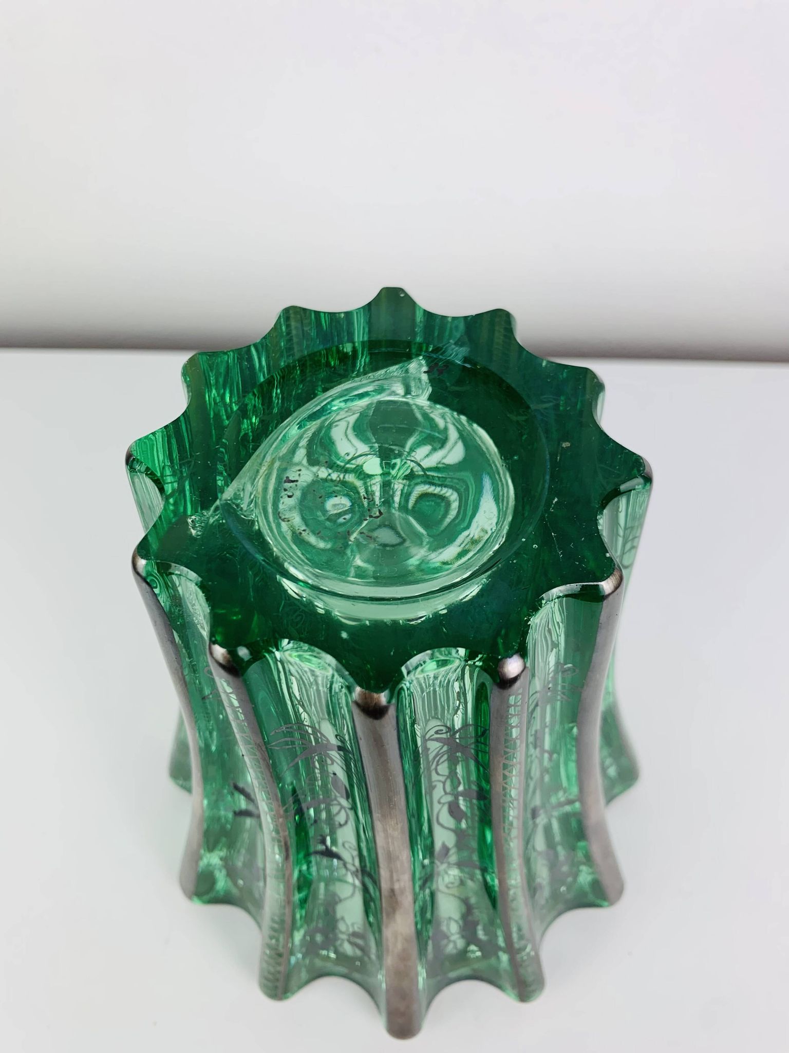 Vase art déco Pierre D'Avesn décor à l'argent par atelier Saint Graal