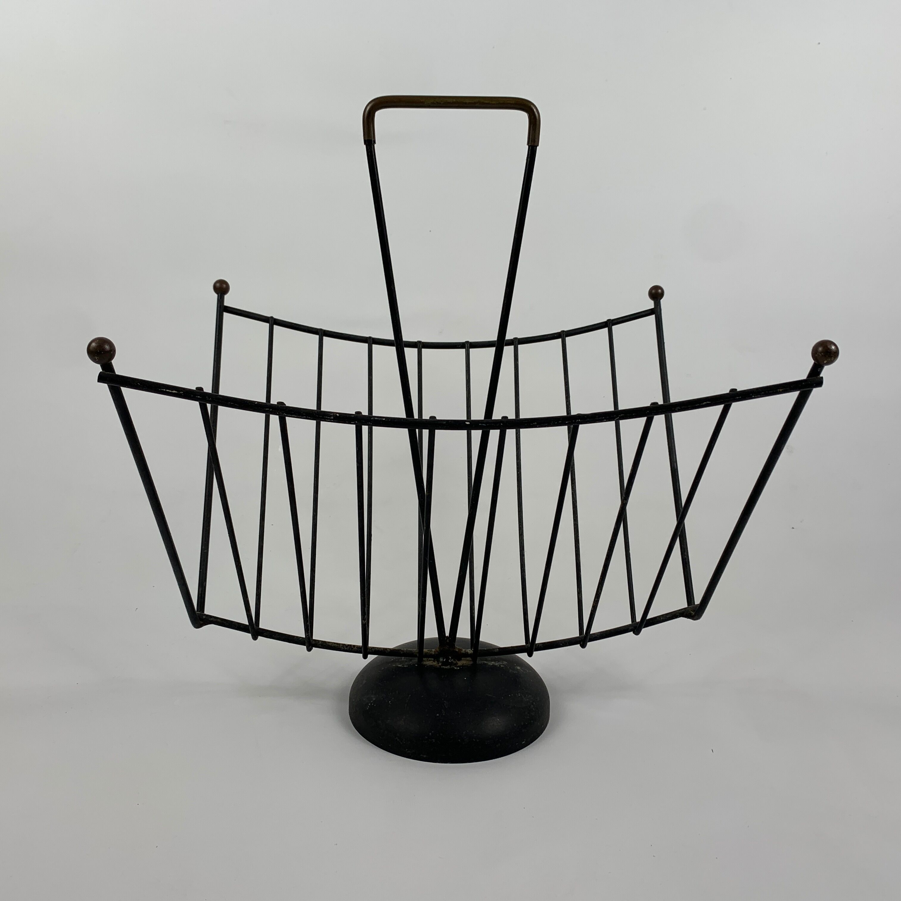 Magazine door Iron enhanced with vintage brass style 1950 1960