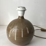 Sandstone lamp foot signed Michel Wojtowicz