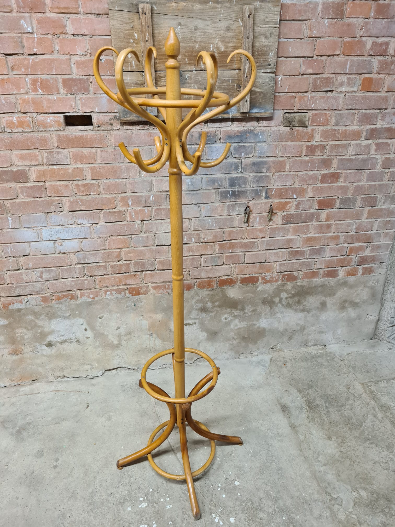 Old coat rack parrot vintage wood