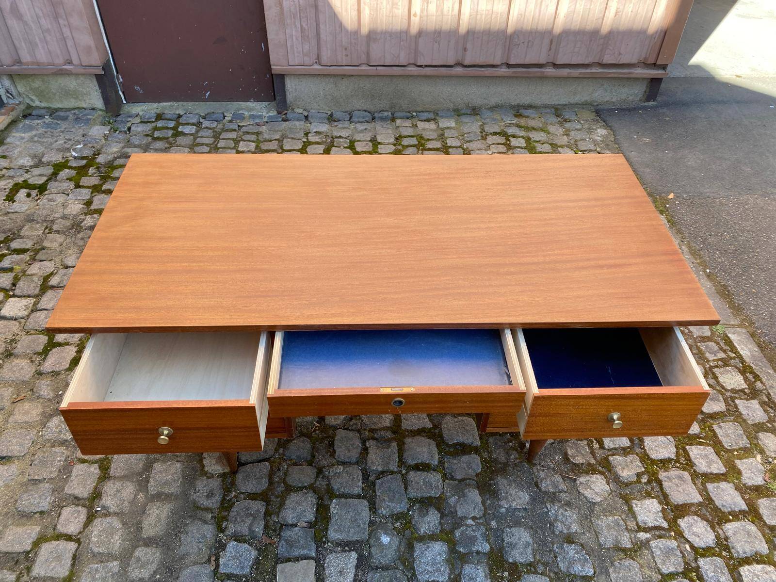 Scandinavian wooden desk from the 50s/60s, 140cm