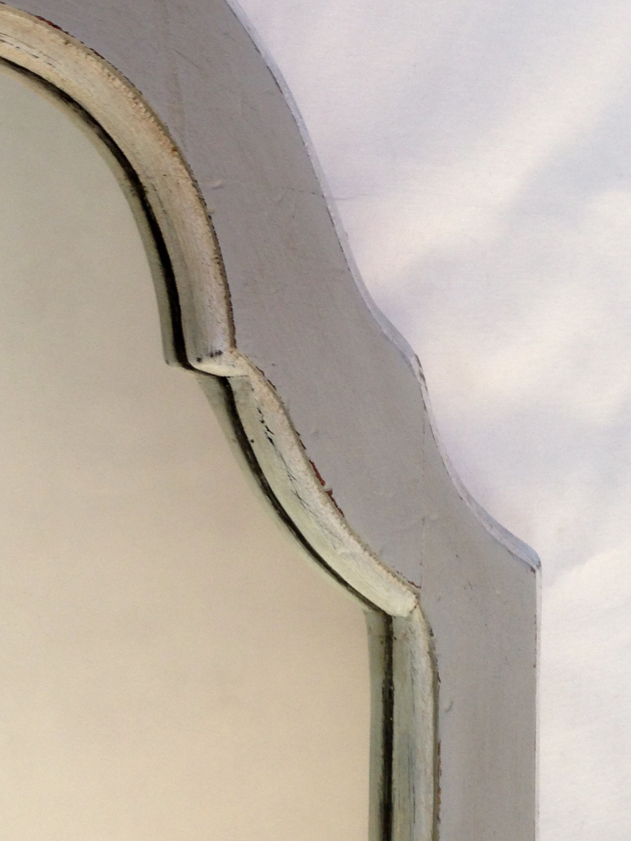 Mirror in wood with Tablet 70X40cm