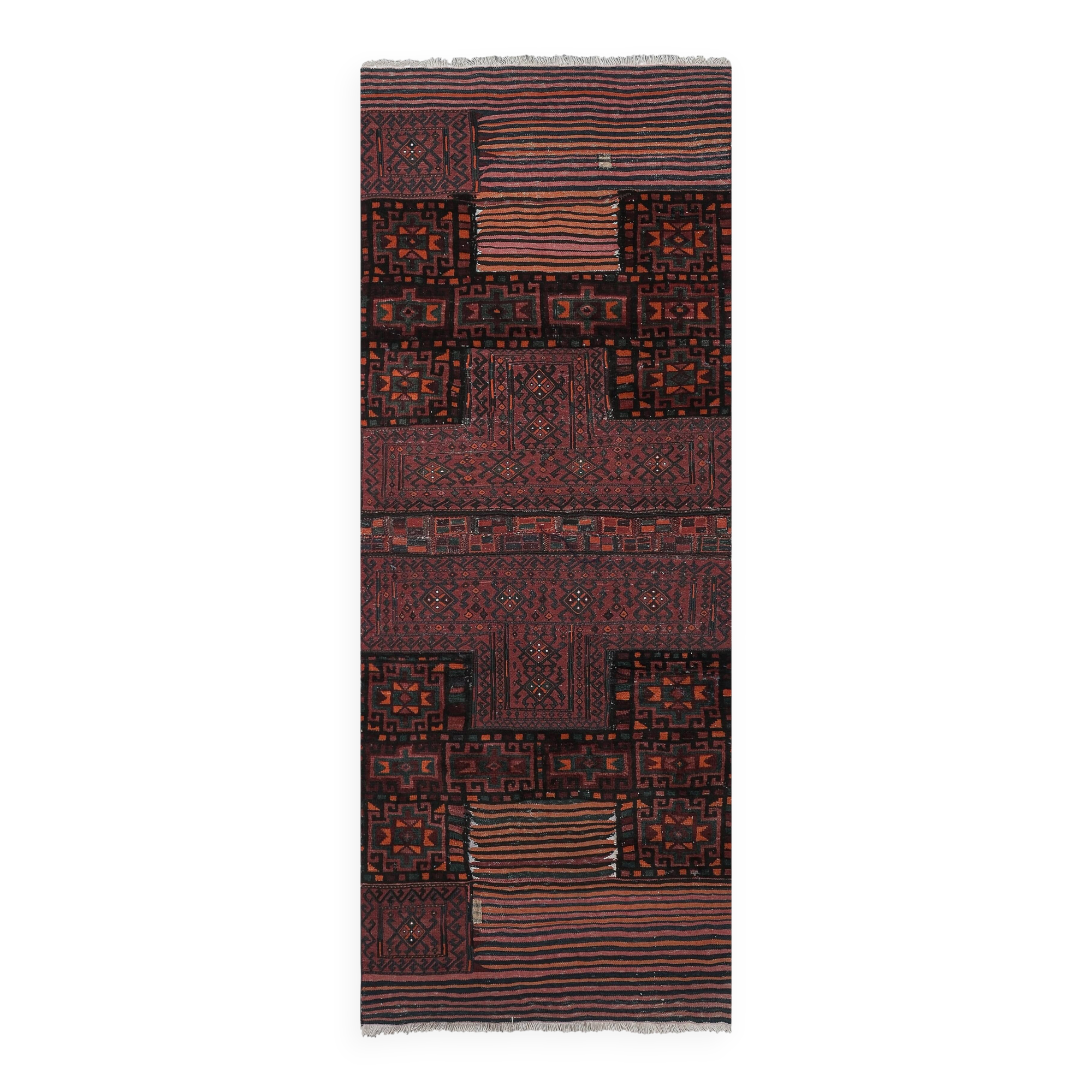 Vintage Turkish Oushak Rug Handwoven 108x276 cm