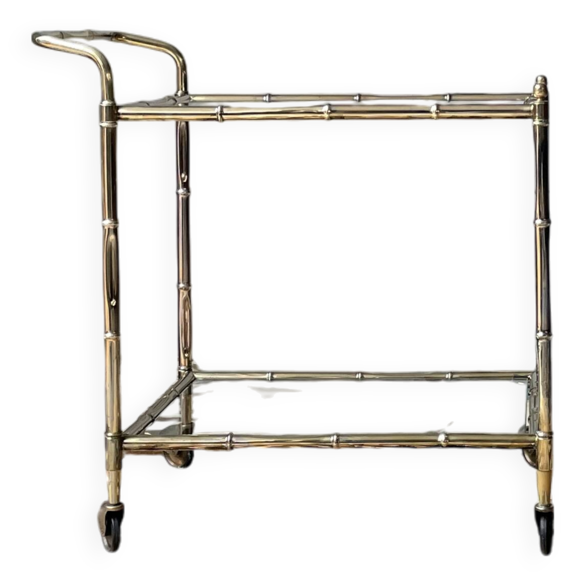 Vintage Golden Bar Cart