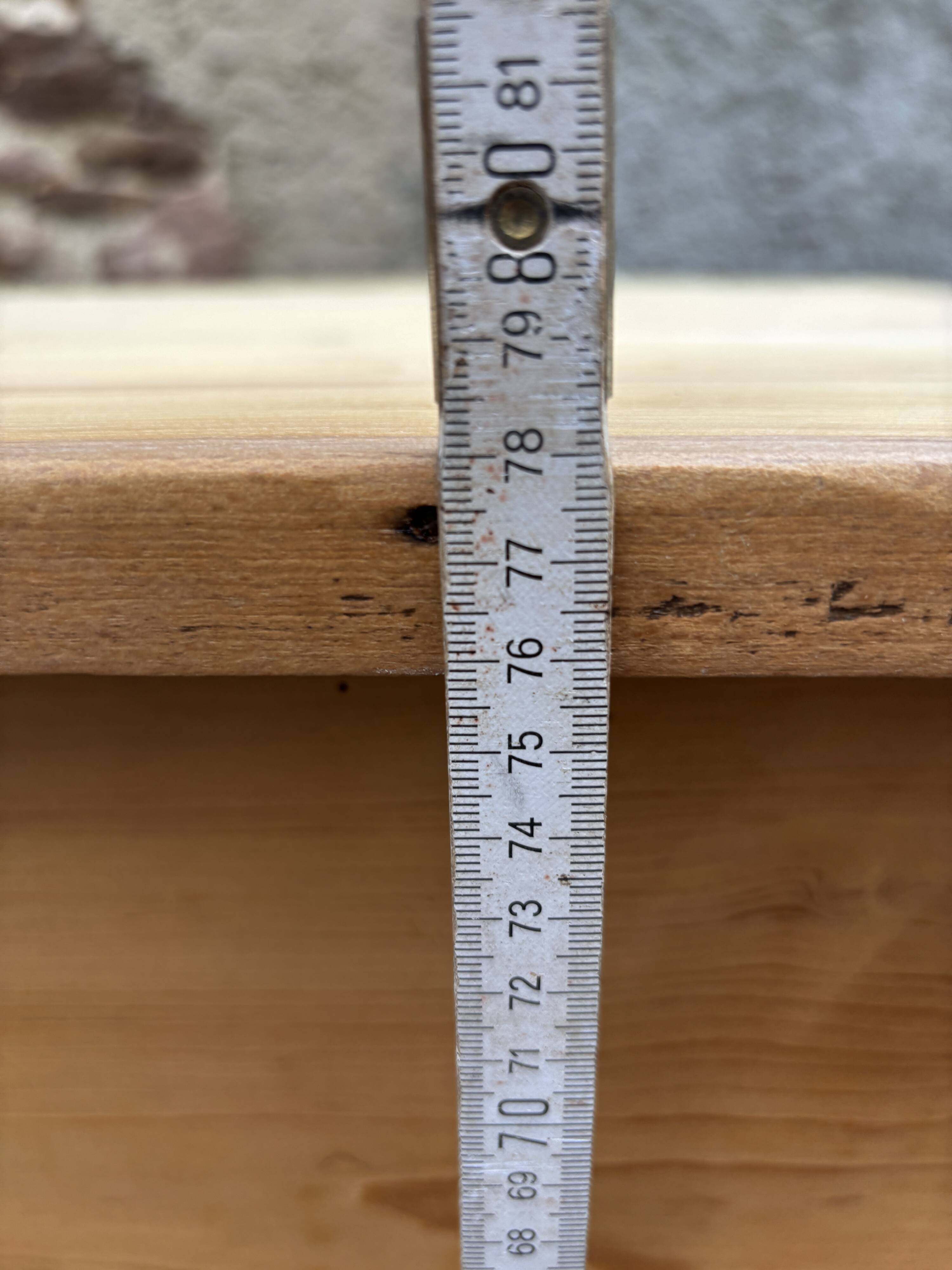 Table de ferme Alsace sapin naturel