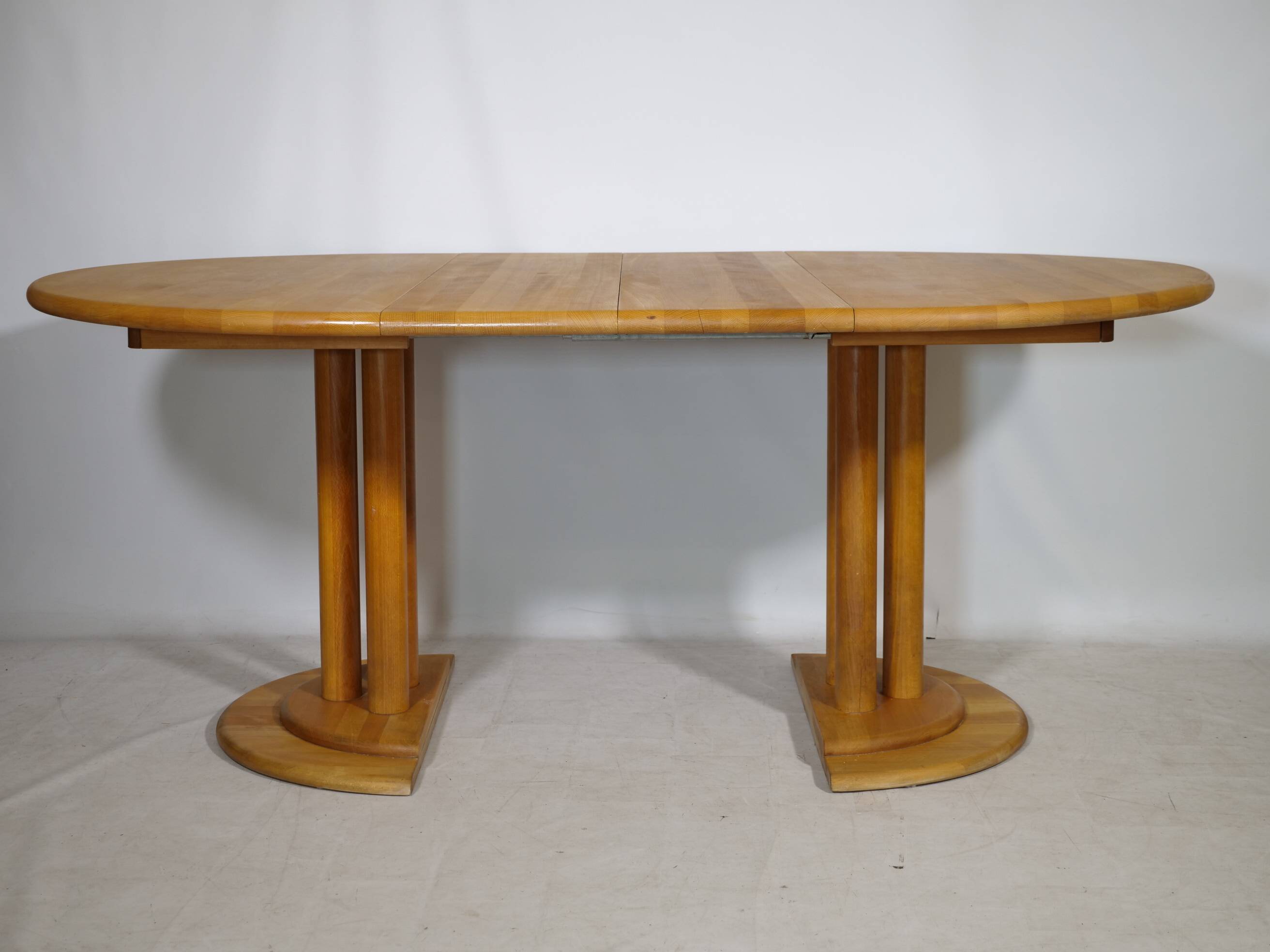 Mid Century Extendable Solid Alder Dining Table by Rainer Daumiller, 1970s