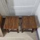 vintage wooden stools