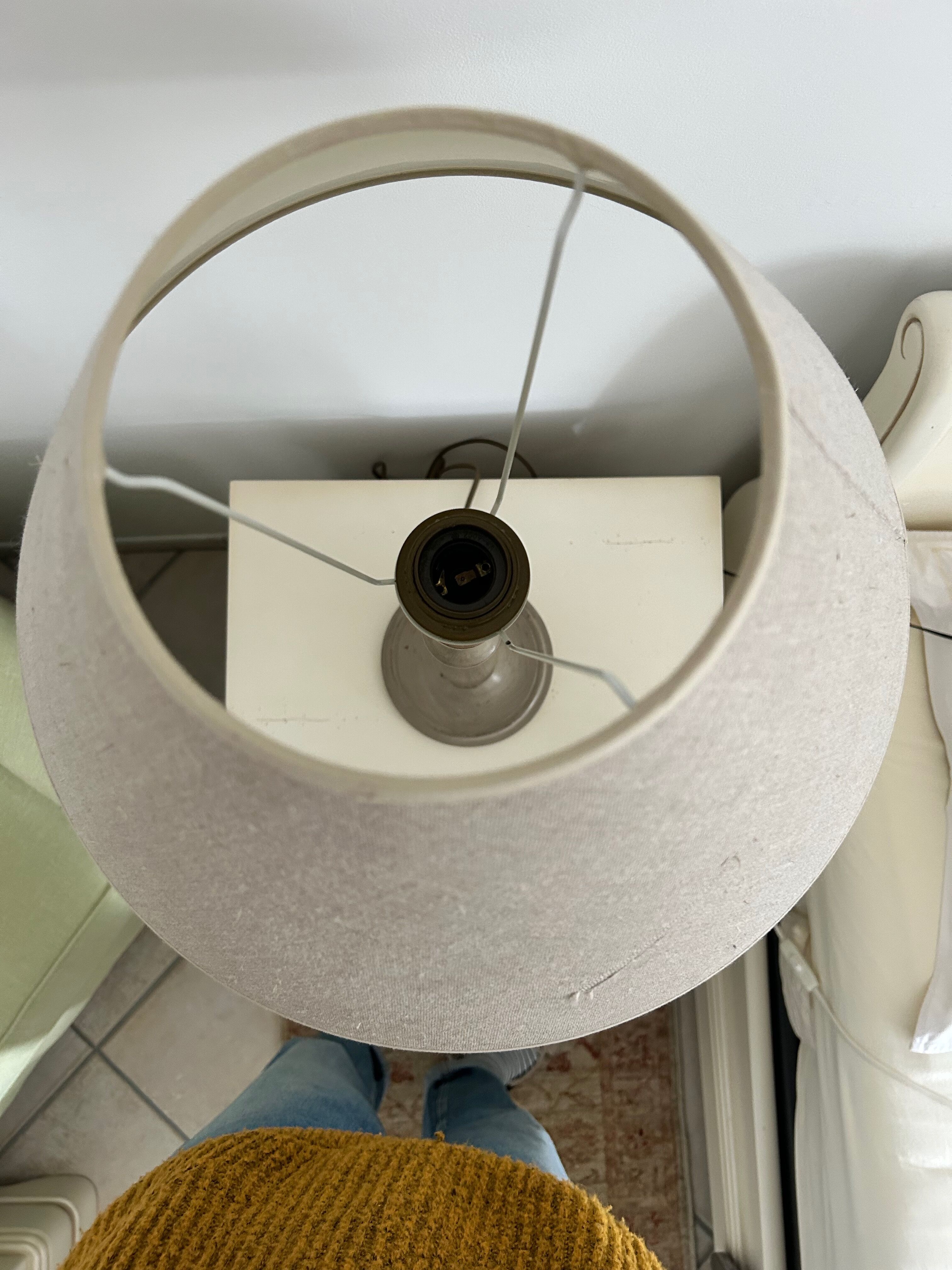 Two magnificent wooden bedside lamps