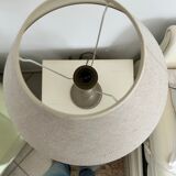 Two magnificent wooden bedside lamps