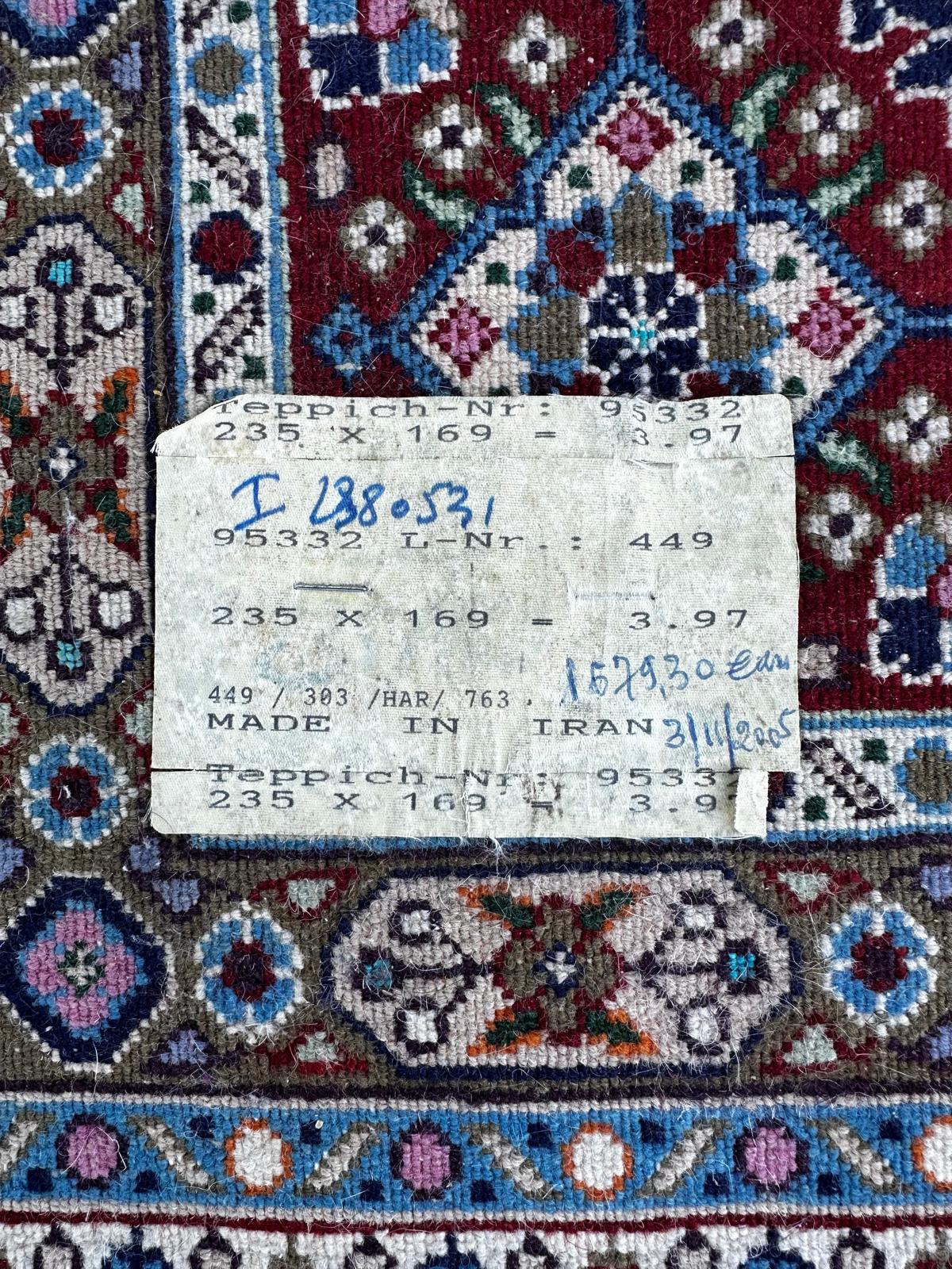 Handmade Persian rug 240cm x 170cm